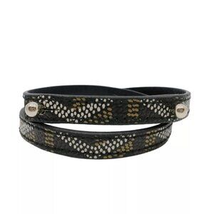 Authentic Goyard Goyardine 04-2006 Bracelet Black
